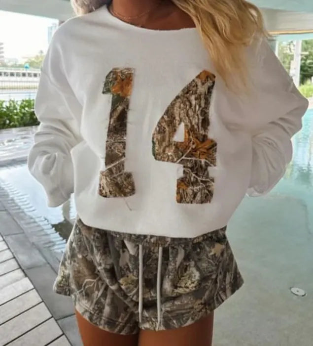 "14" Camo Crewneck