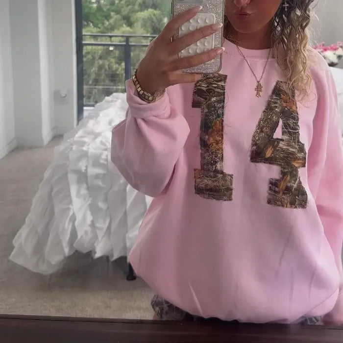 "14" Camo Crewneck